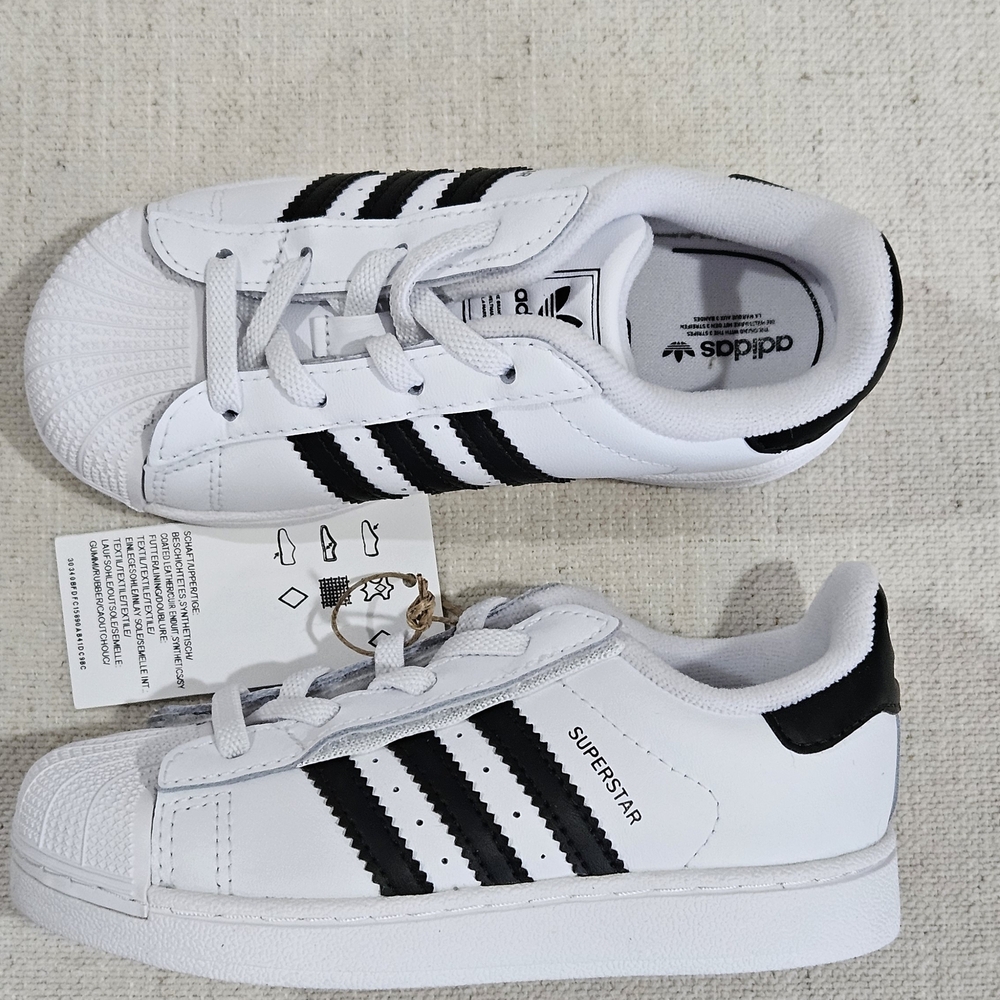 Adidas Superstar Kids Shoes - White and Black